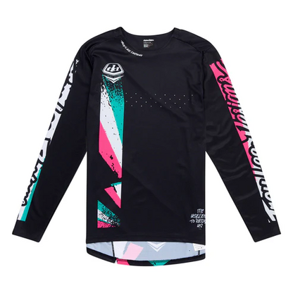Shirt TROY LEE DESIGNS SPRINT FULL PULL Lange Mouwen Zwart