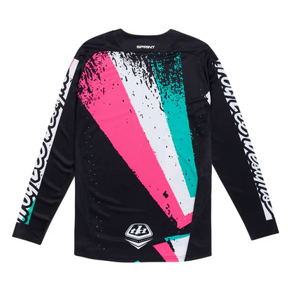 Shirt TROY LEE DESIGNS SPRINT FULL PULL Lange Mouwen Zwart