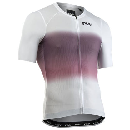 Wielershirt NORTHWAVE BLADE AIR Korte Mouwen Wit/Paars