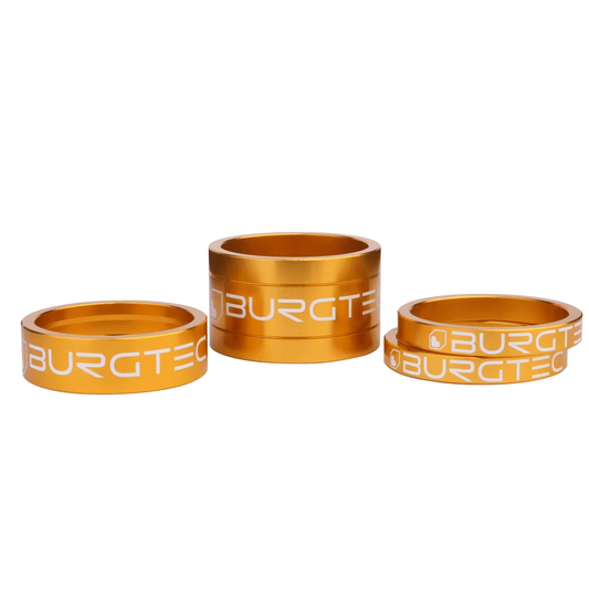 BURGTEC stuurafstandhouderset 1"1/8 goud