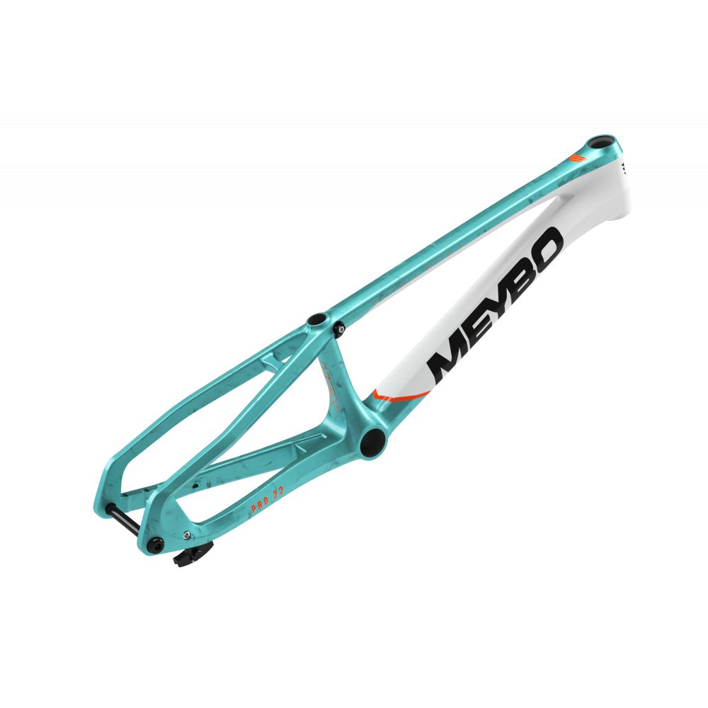 Cadre MEYBO HSX Carbone 2026 Turquoise/Blanc
