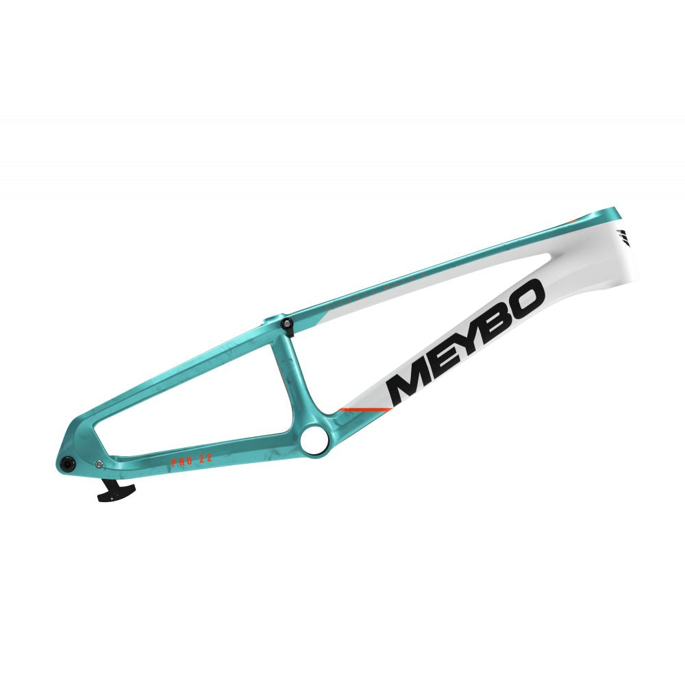 Cadre MEYBO HSX Carbone 2026 Turquoise/Blanc