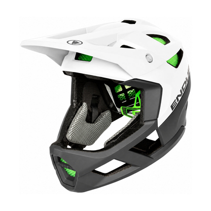 ENDURA MT500 integraalhelm met MIPS, wit — driekwartaanzicht op witte achtergrond