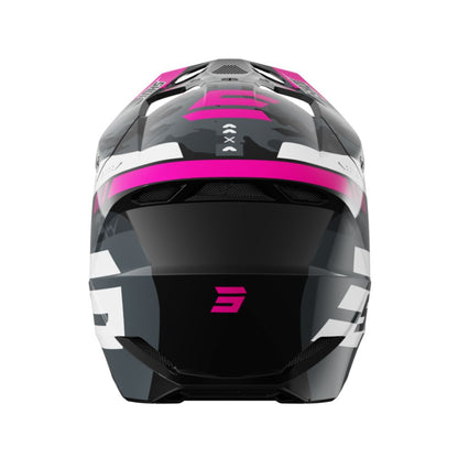 BMX-helm SHOT FURIOUS Flash glanzend roze