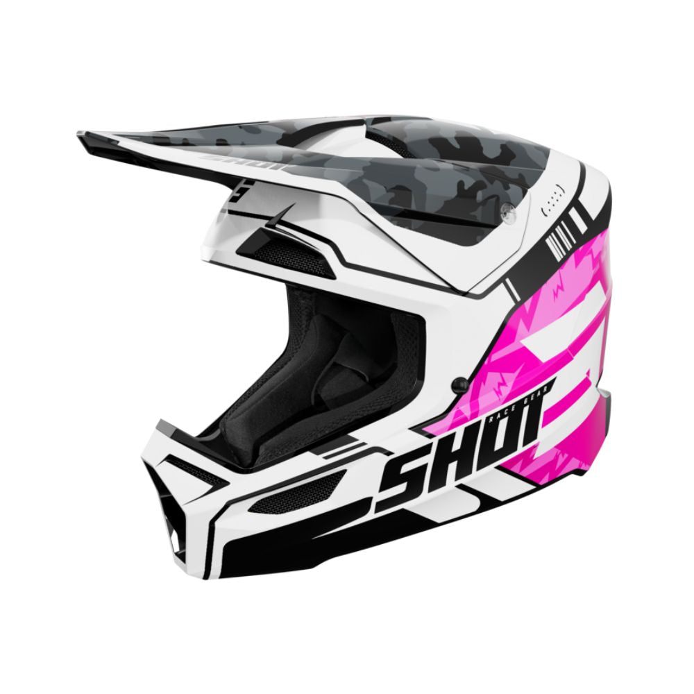 Casque BMX SHOT FURIOUS Junior Flash Pink Glossy