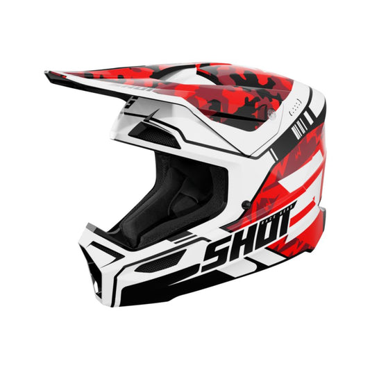 BMX-helm SHOT FURIOUS Junior Flash Rood Glanzend