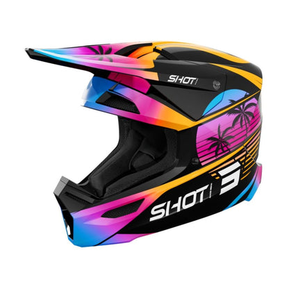 BMX-helm SHOT FURIOUS Junior Miami glanzend oranje