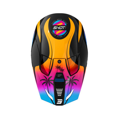 BMX-helm SHOT FURIOUS Junior Miami glanzend oranje