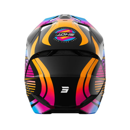 BMX-helm SHOT FURIOUS Junior Miami glanzend oranje
