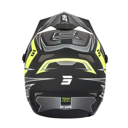 BMX-helm SHOT ROGUE Level Black Neon Yellow Matt
