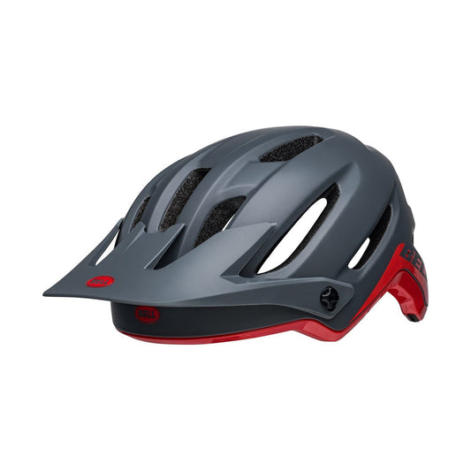 Casque VTT BELL 4FORTY Gris/Rouge — vue orientée vers la gauche