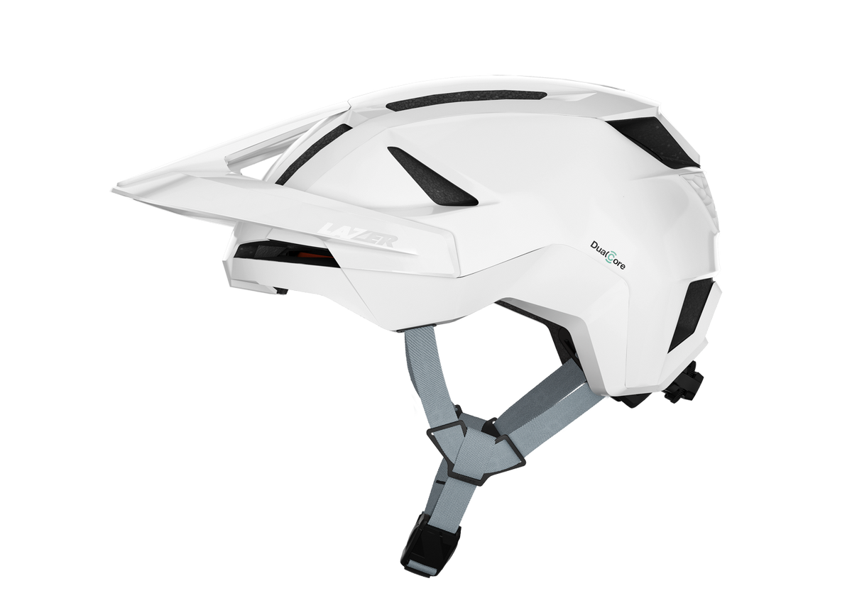 MTB-helm LAZER IMPALA KINETICORE wit — hoofdaanzicht