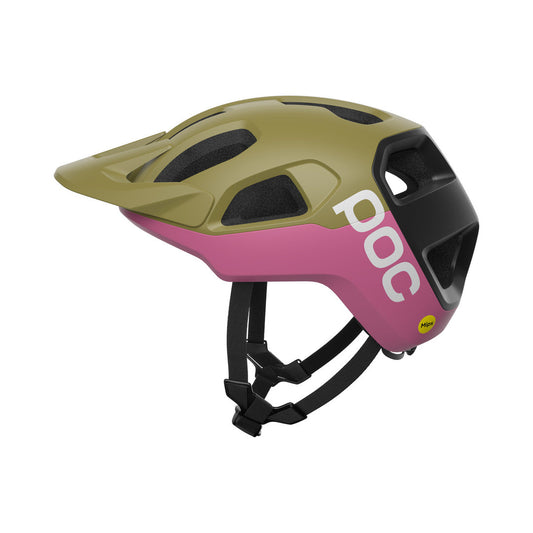 POC CULARIS MTB-helm matgroen/roze — productaanzicht
