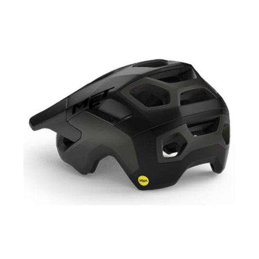 MET REVO MIPS mountainbikehelm zwart — naar links gericht aanzicht
