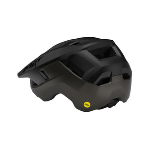 Casque VTT MET TERRAE MIPS Noir Mat — vue orientée vers la gauche