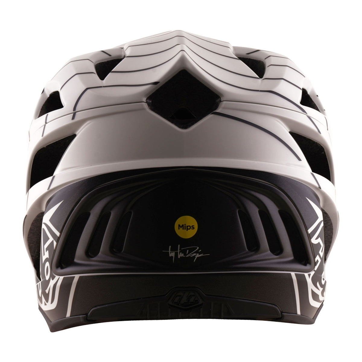 Casque VTT TROY LEE DESIGNS STAGE STUNT AIRWAVES PUMICE MIPS Blanc/Noir — vue complémentaire 2