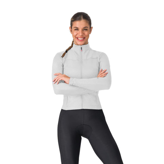 CASTELLI SFIDA 3 dameswielershirt met lange mouwen grijs