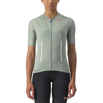 CASTELLI ENDURANCE W fietsshirt met korte mouwen voor dames, groen