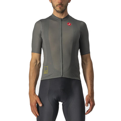 CASTELLI BREATHE ATTACK fietsshirt met korte mouwen, grijs/groen