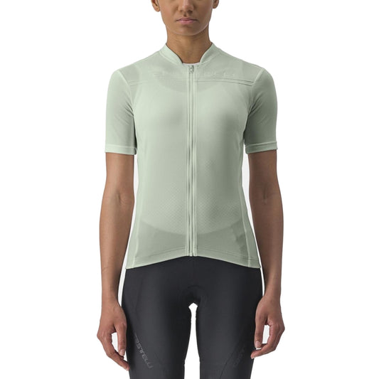 CASTELLI ANIMA 4 fietsshirt met korte mouwen voor dames, groen