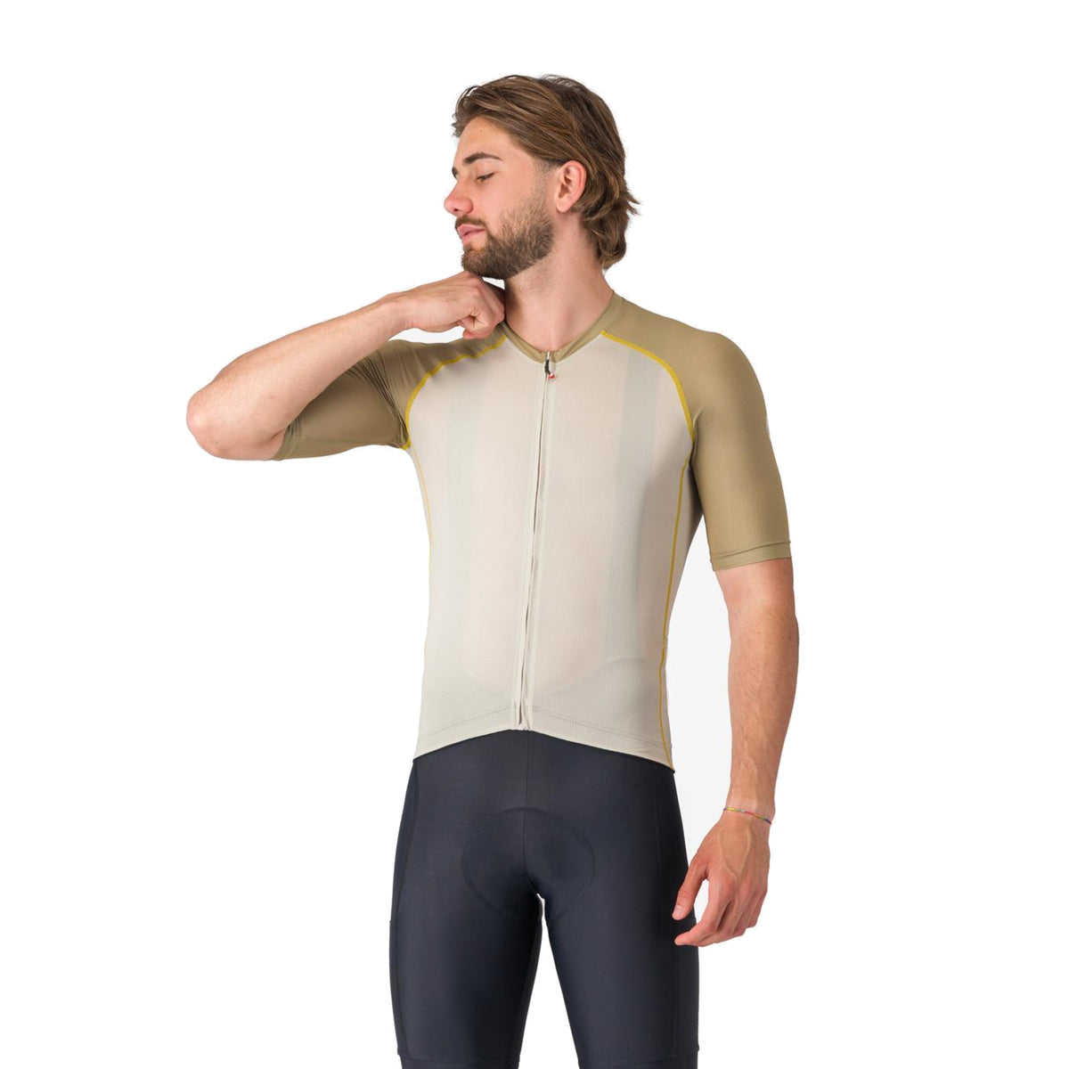 CASTELLI UNLIMITED ENDURANCE 3 fietsshirt, beige/kaki