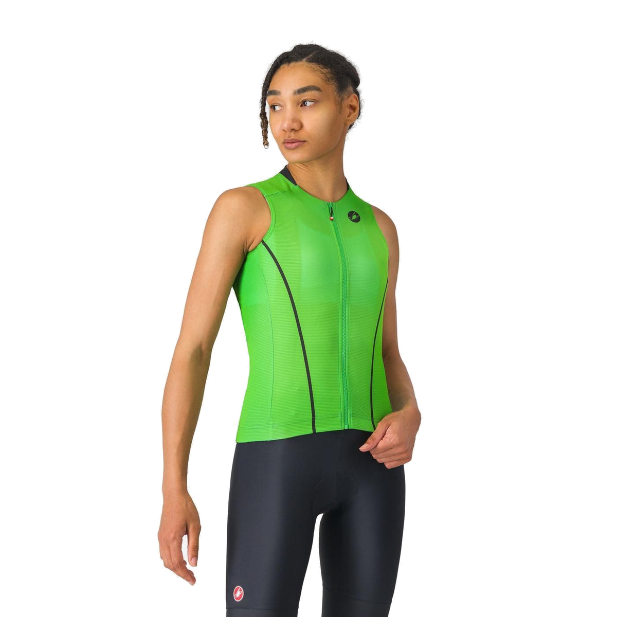 Maillot CASTELLI ANIMA FLOW Femme Sans Manches Vert
