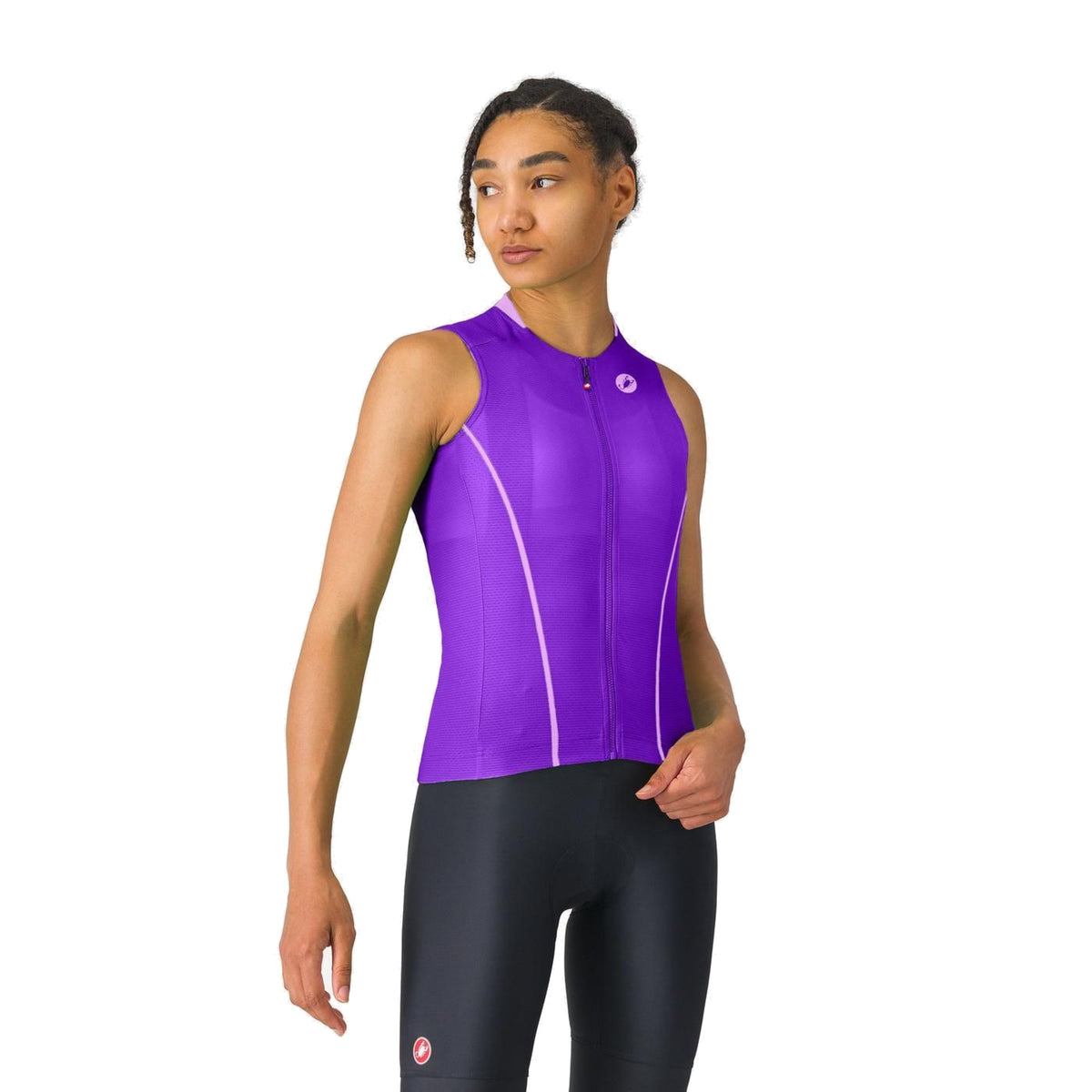 Maillot CASTELLI ANIMA FLOW Femme Sans Manches Violet