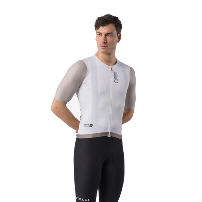 Maillot CASTELLI CORRETTO Manches Courtes Ivoire/Clay