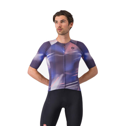 Maillot CASTELLI AERO RACE 8S Manches Courtes Violet