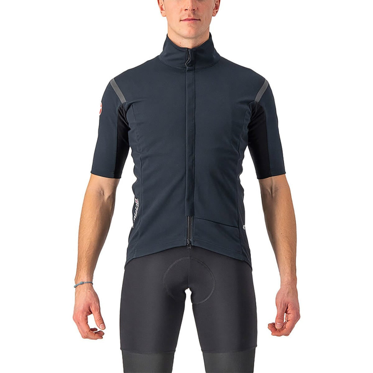 Fietsshirt CASTELLI GABBA ROS 2 Korte Mouwen Zwart/Zwart Reflex