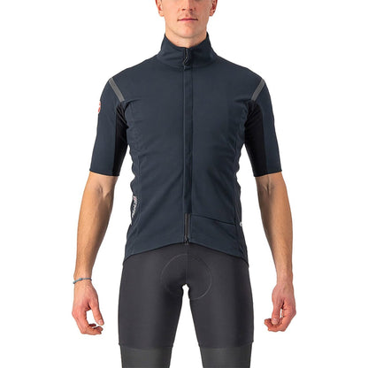 Fietsshirt CASTELLI GABBA ROS 2 Korte Mouwen Zwart/Zwart Reflex