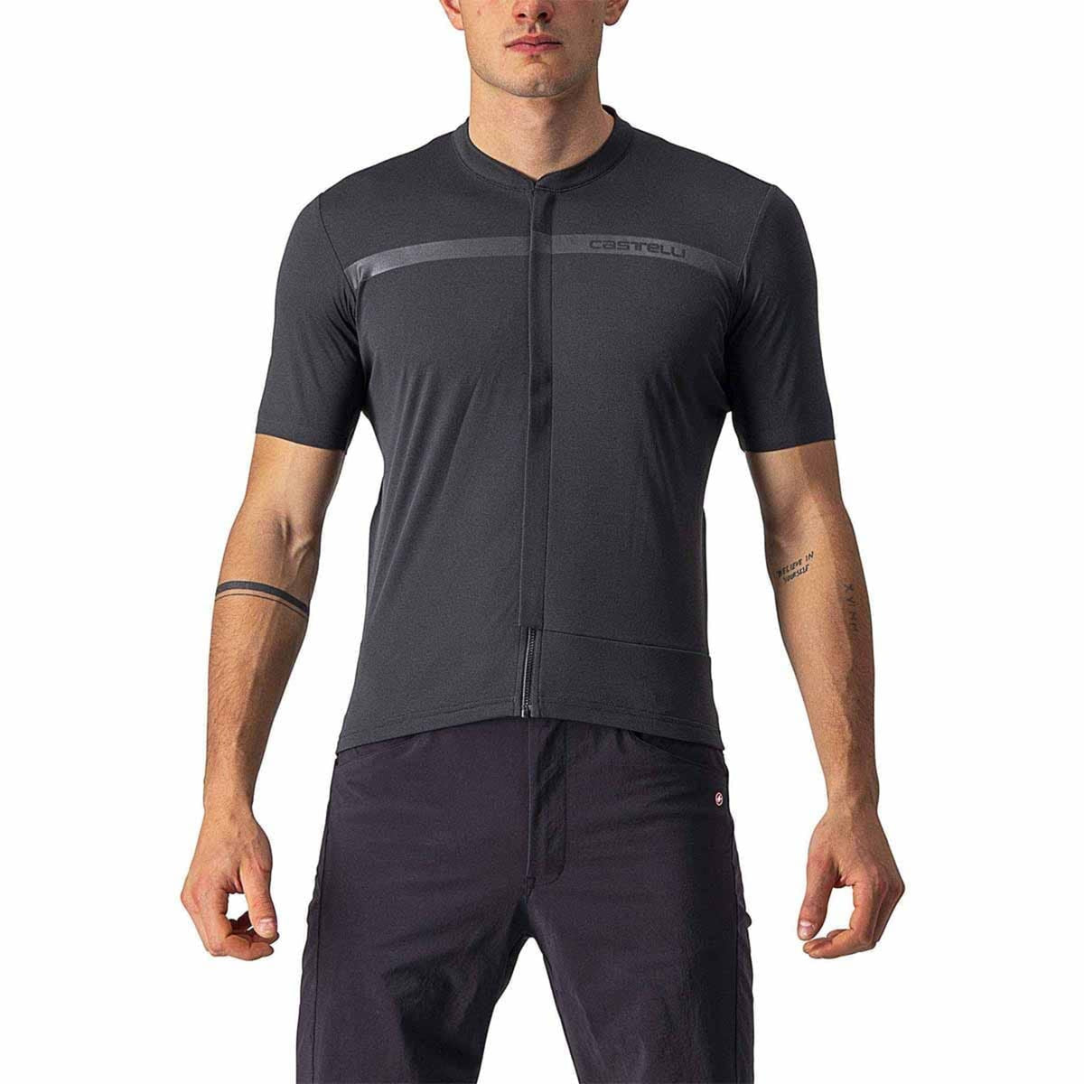 Trui CASTELLI UNLIMITED ALLROAD Korte Mouwen Grijs