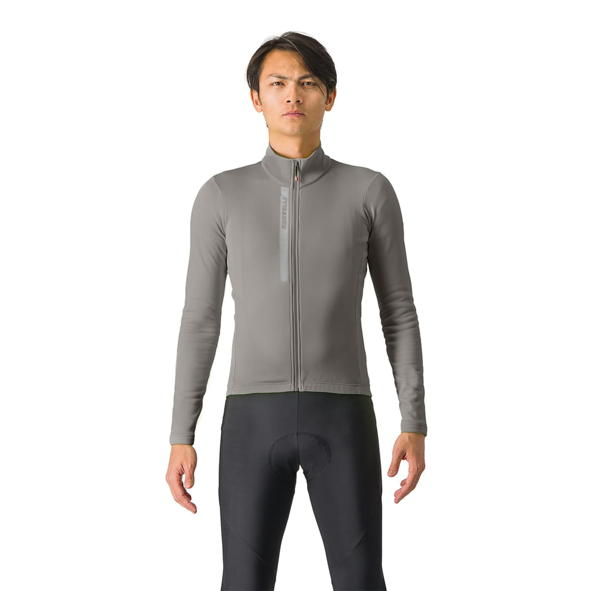 CASTELLI ENTRATA THERMAL fietsshirt met lange mouwen, grijs