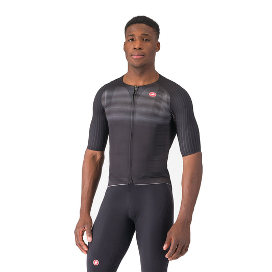 Maillot CASTELLI AERO RACE 8S Manches Courtes Noir