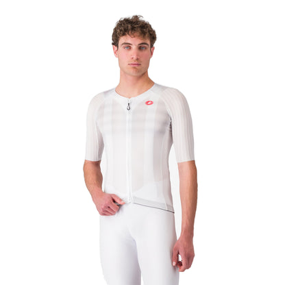 CASTELLI AERO RACE 8S wielershirt met korte mouwen wit