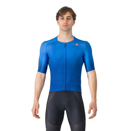 CASTELLI UPF fietsshirt met korte mouwen, blauw