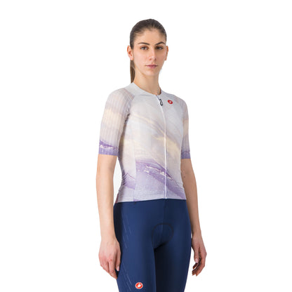 CASTELLI AERO PRO 8S fietsshirt voor dames met korte mouwen, veelkleurig