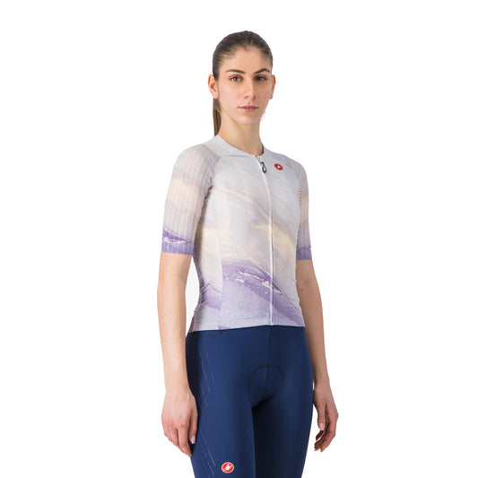 CASTELLI AERO PRO 8S fietsshirt voor dames met korte mouwen, veelkleurig