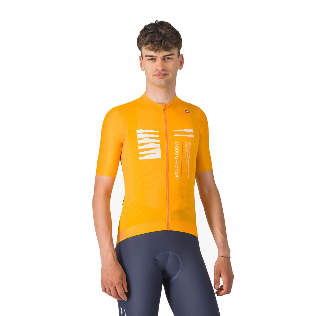 CASTELLI ESPRESSO R--A/D wielershirt met korte mouwen oranje