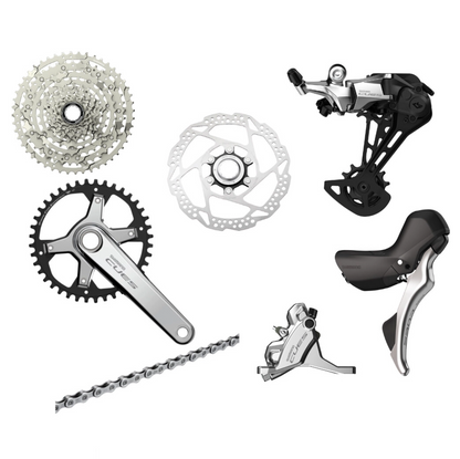 Groep SHIMANO CUES 10V - Polish Silver Edition
