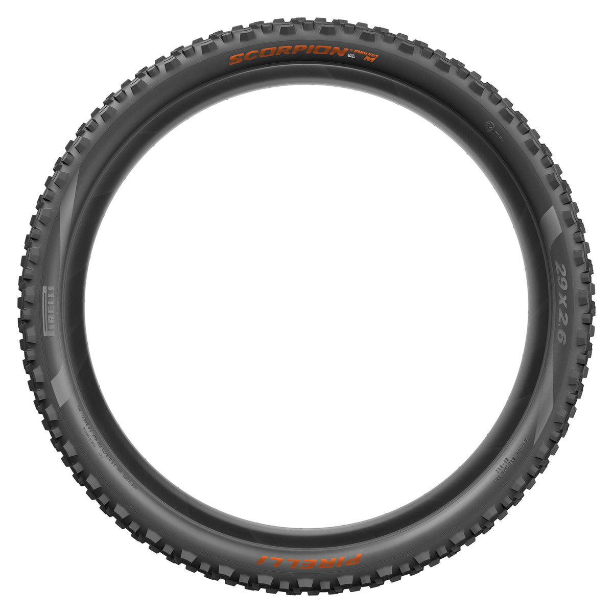 PIRELLI SCORPION ENDURO M COLOUR EDITION buitenband 29x2.60 HardWall Tubeless Ready vouwband zwart/oranje