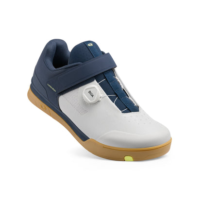 MTB-schoenen CRANKBROTHERS MALLET BOA CLIP marineblauw/grijs/gomkleur — in gebruik