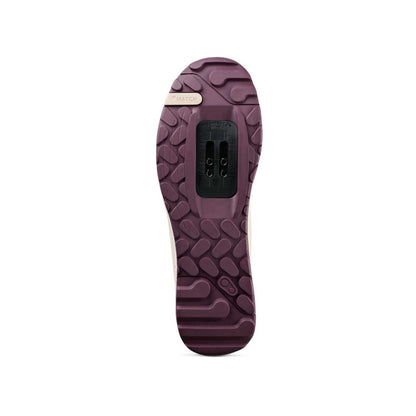 Chaussures VTT CRANKBROTHERS MALLET TRAIL LACE CLIP Blanc/Purple — semelle