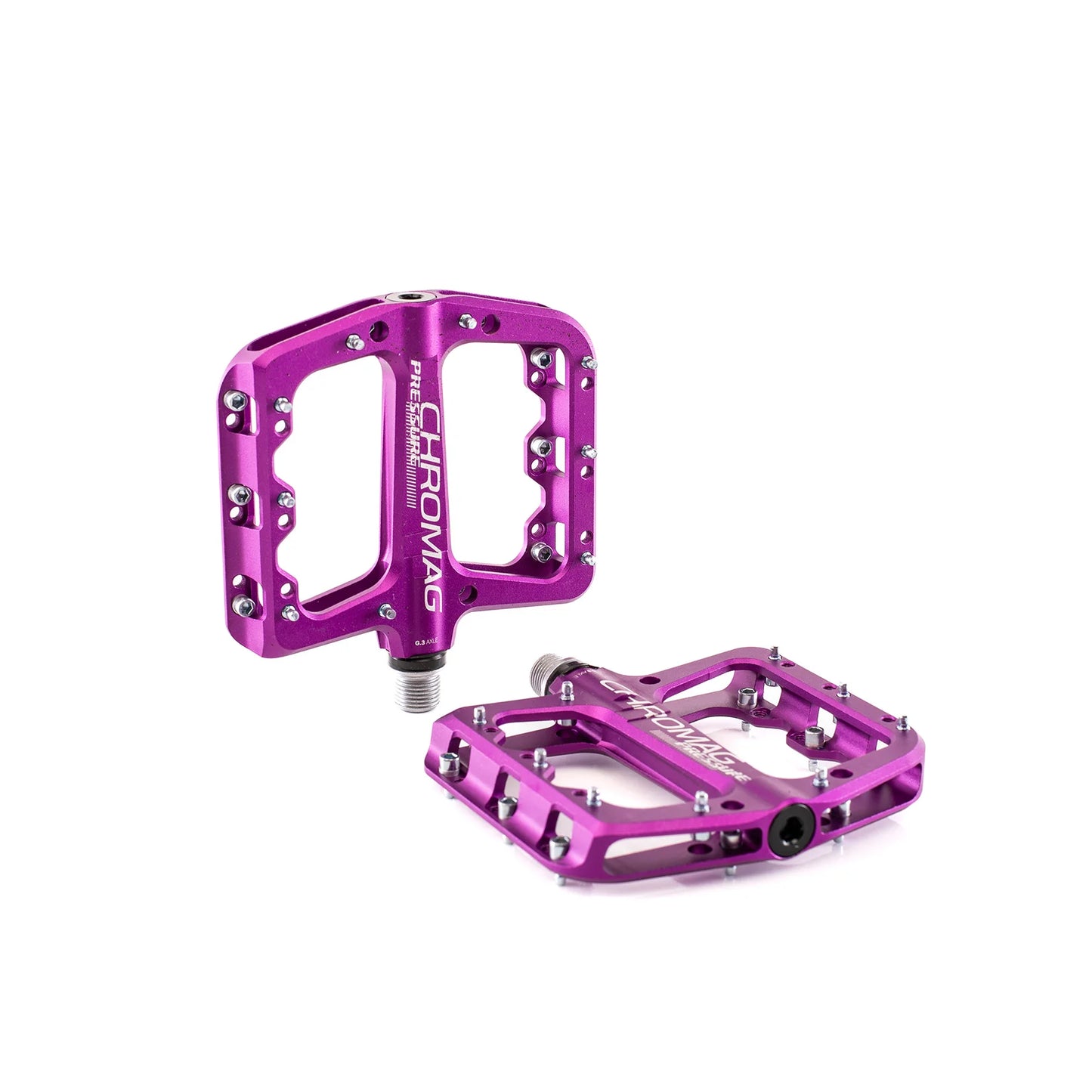 CHROMAG PRESSURE platte pedalen paars