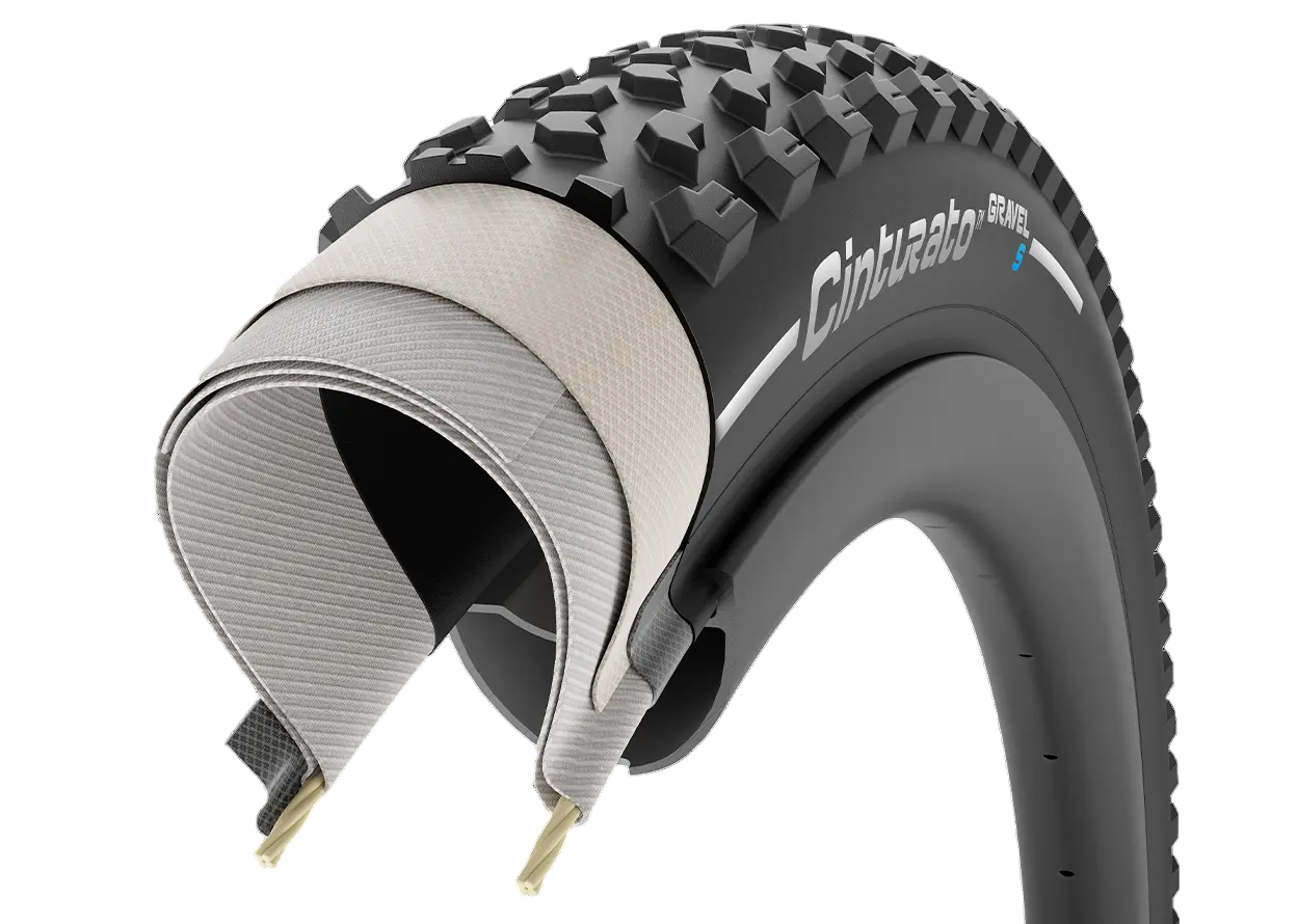 Pneu PIRELLI CINTURATO GRAVEL S 700x40c Tubeless Ready Noir