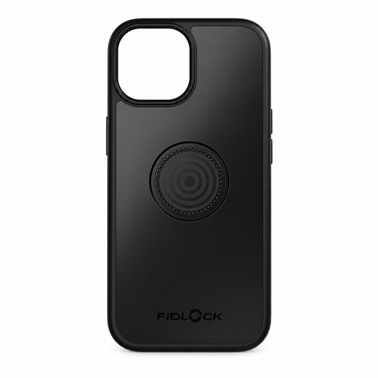 FIDLOCK VACUUM-hoesje voor iPhone 15 — product op witte achtergrond