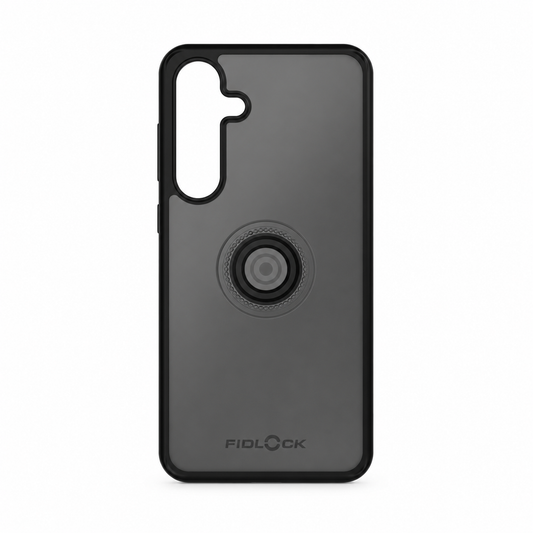 Zwart FIDLOCK VACUUM-hoesje voor Samsung S24 Plus — product op een witte achtergrond