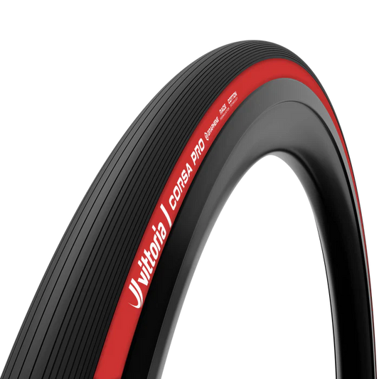 Pneu VITTORIA CORSA PRO Graphene G2.0 700c Tubeless Ready - Édition Spéciale Rouge