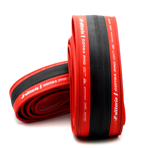VITTORIA CORSA PRO 700c Tubeless voorbereid band Rood