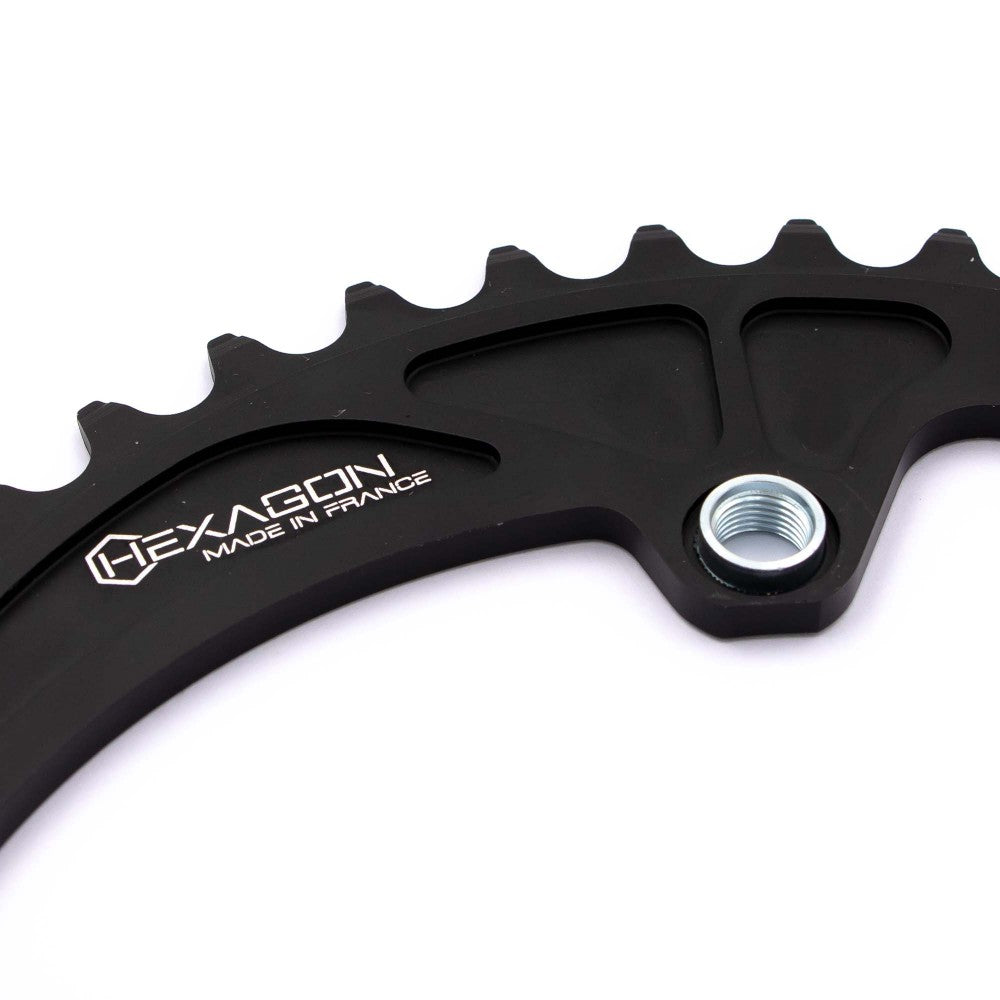 Couronne PRIDE HEXAGON 4 Vis Filetées Black